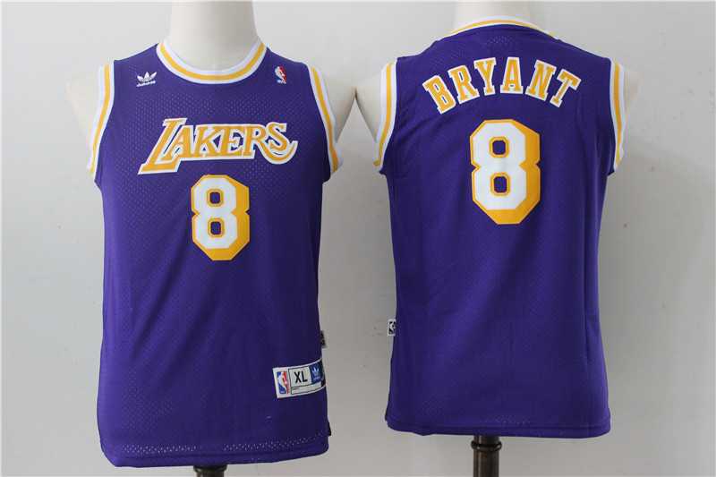 Youth Los Angeles Lakers #8 Kobe Bryant Purple Throwback Swingman Jerseys,We sell and wholesale Youth Los Angeles Lakers #8 Kobe Bryant Purple Throwback Swingman Jerseys on line form chian!